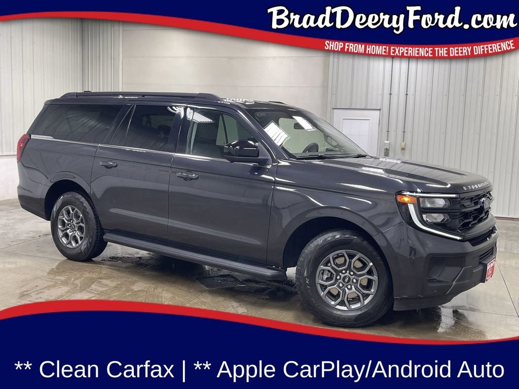 2025 Ford Expedition Max Active in Dark Matter Gray Metallic — front three-quarter view