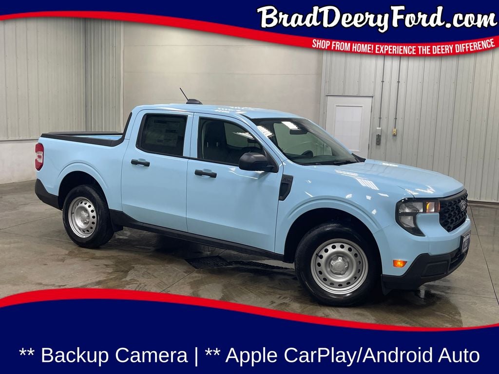 2026 Ford Maverick XL in Light Blue — front three-quarter view