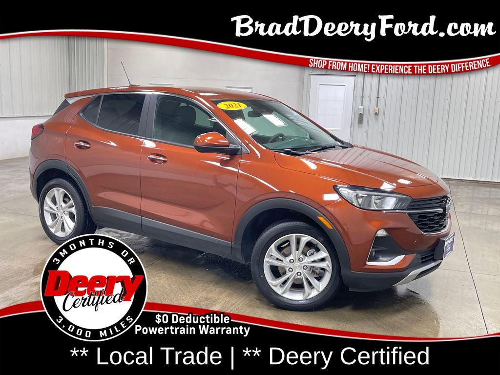 2021 Buick Encore GX Preferred in Burnished Bronze Metallic — front three-quarter view