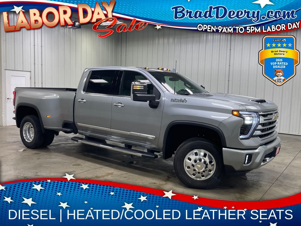2026 Chevrolet Silverado 3500HD High Country in Sterling Gray Metallic — front three-quarter view