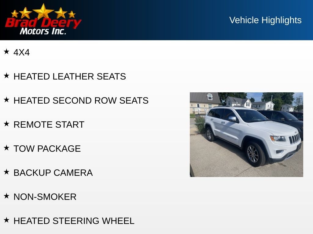 2016 Jeep Grand Cherokee — detail view