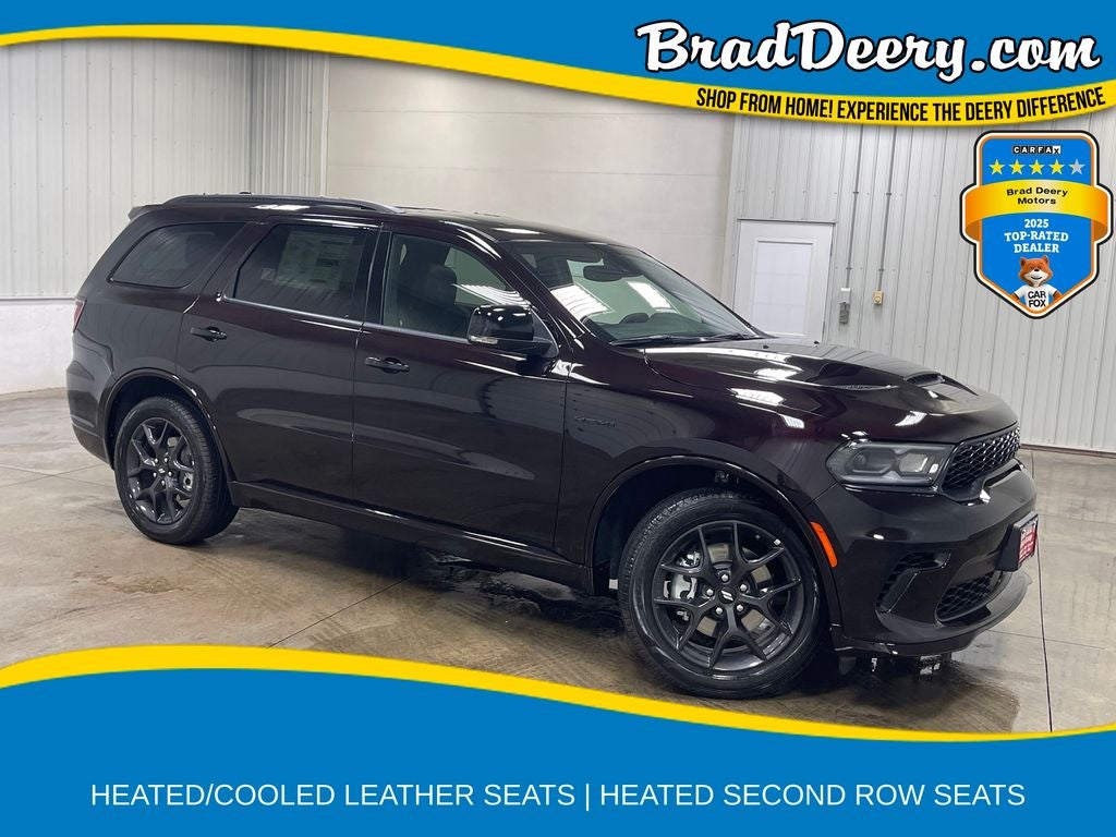 2026 Dodge Durango GT Plus HEMI V8 in Red Oxide — front three-quarter view