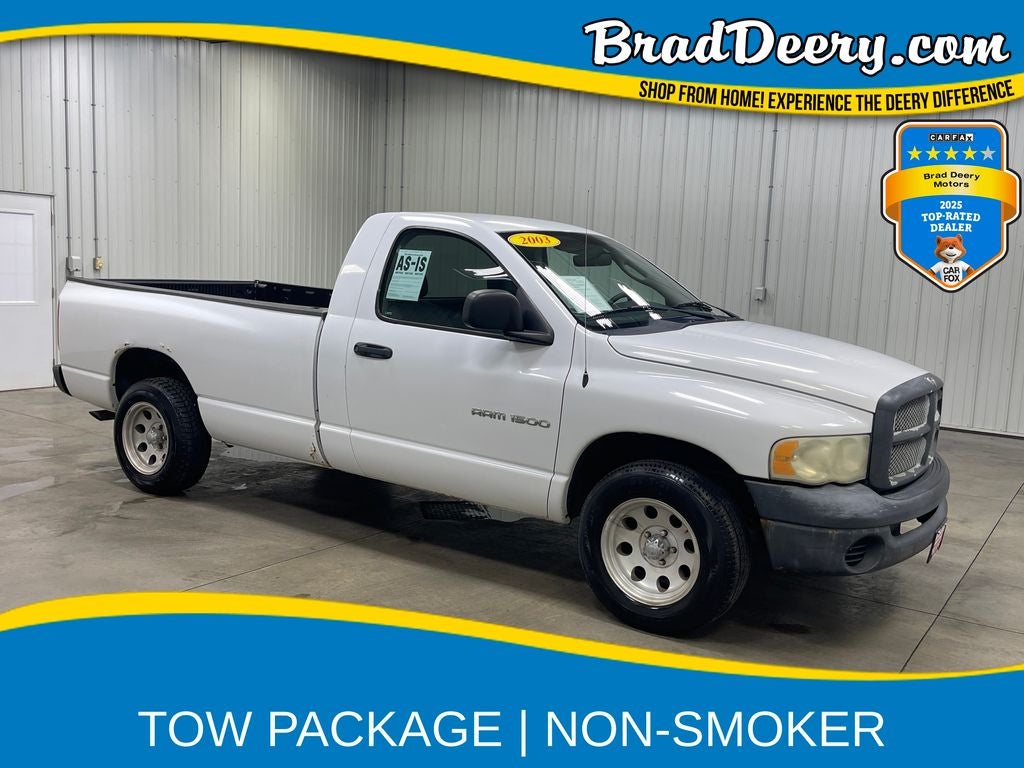 2003 Dodge Ram 1500 ST in Bright White Clearcoat — front three-quarter view