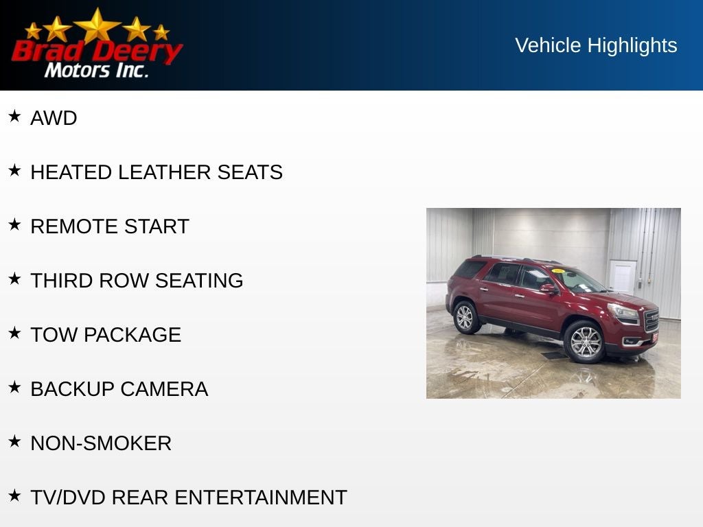 2016 GMC Acadia — detail view