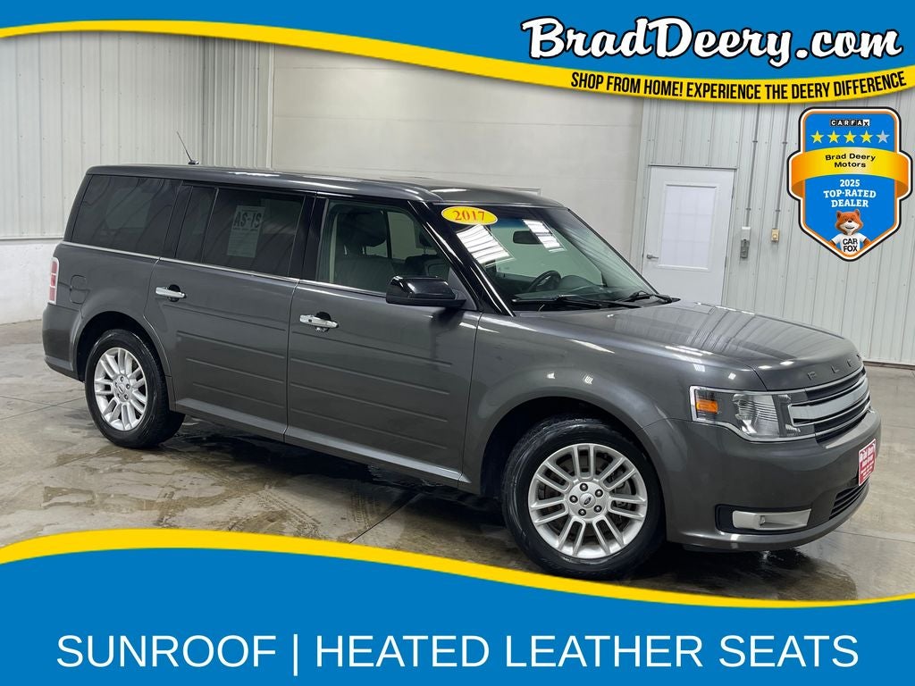 2017 Ford Flex SEL in Magnetic — front three-quarter view