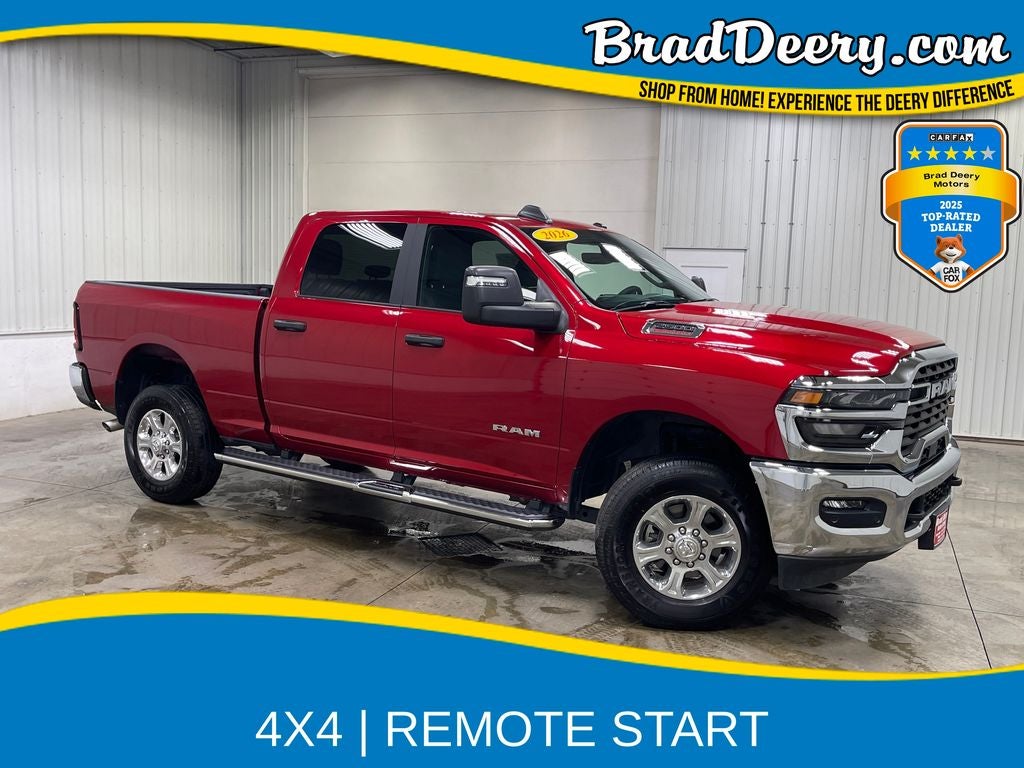 2026 RAM 2500 Big Horn in Molten Red Pearlcoat — front three-quarter view