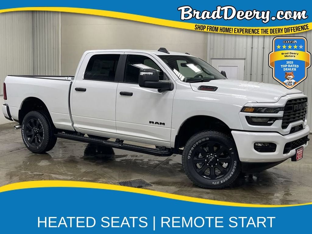 2026 RAM 2500 Big Horn Crew Cab 4X4 in Bright White Clearcoat — front three-quarter view