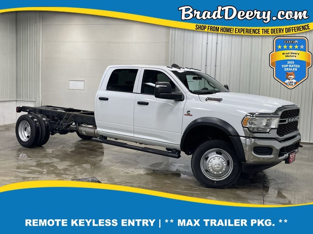 2024 RAM 5500HD Tradesman in Bright White Clearcoat — front three-quarter view