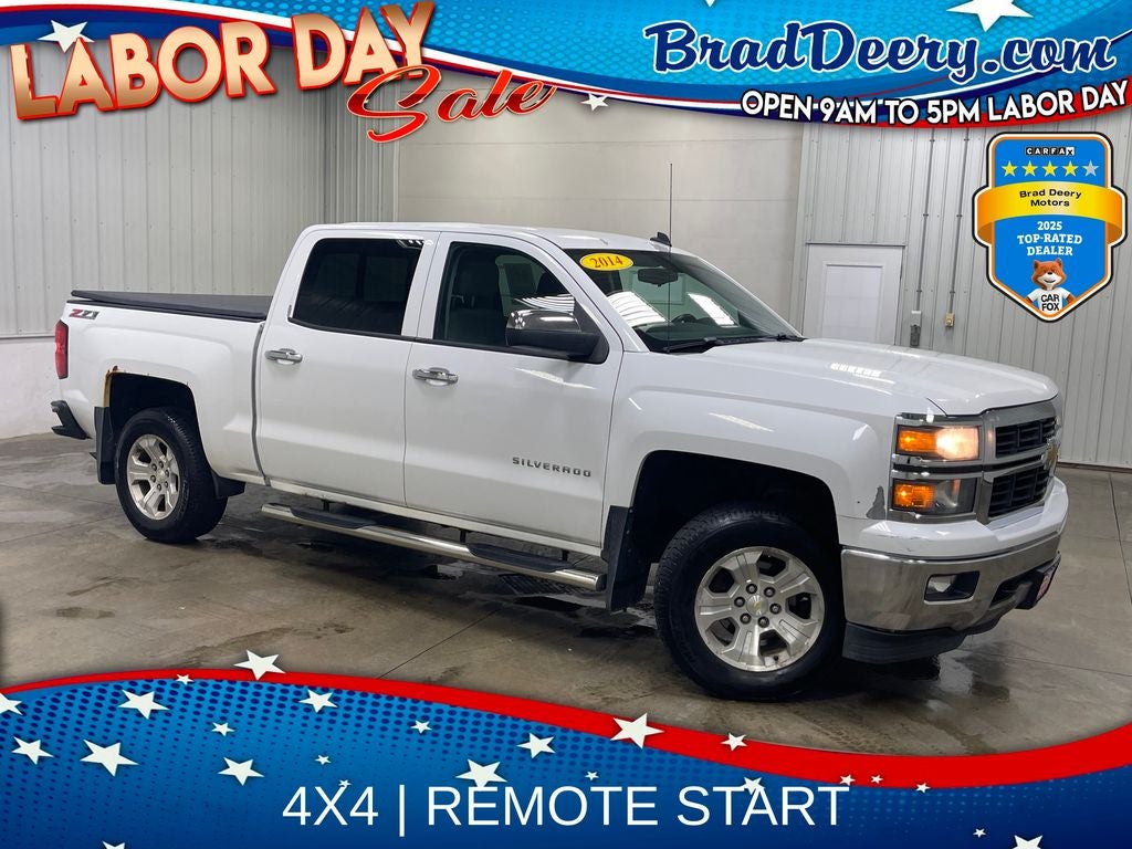 2014 Chevrolet Silverado 1500 LT in Summit White — front three-quarter view