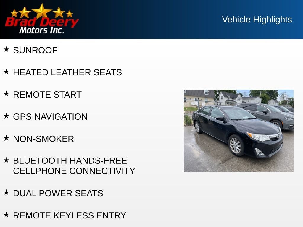 2012 Toyota Camry — detail view