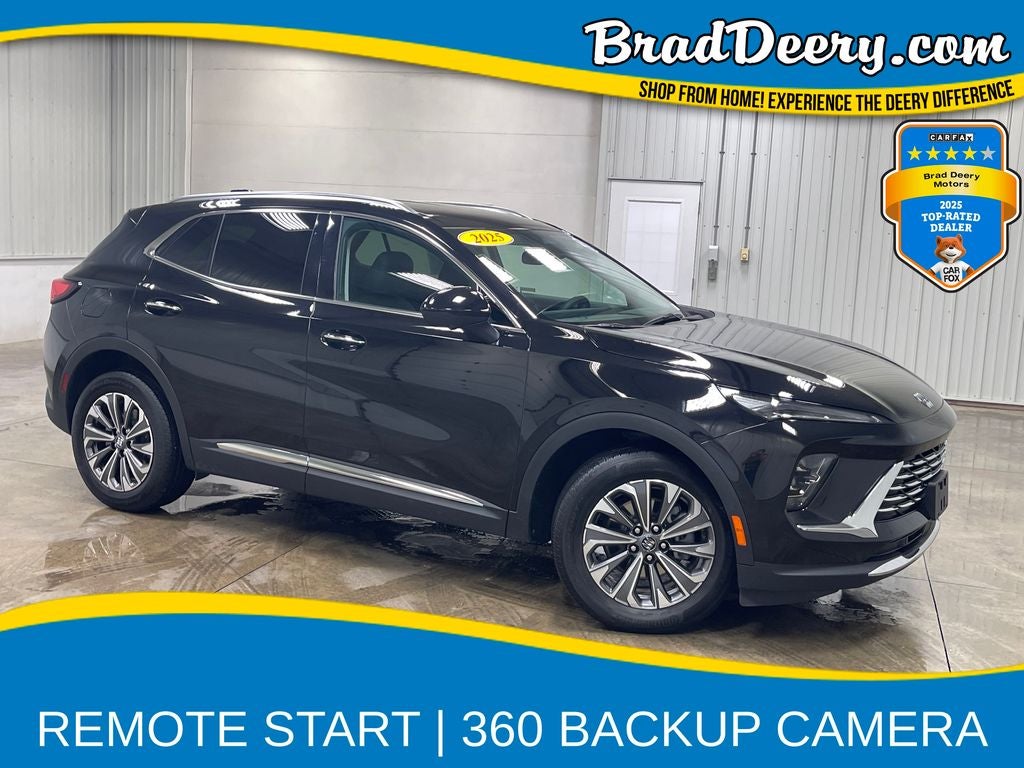 2025 Buick Envision Preferred in Ebony Twilight Metallic — front three-quarter view